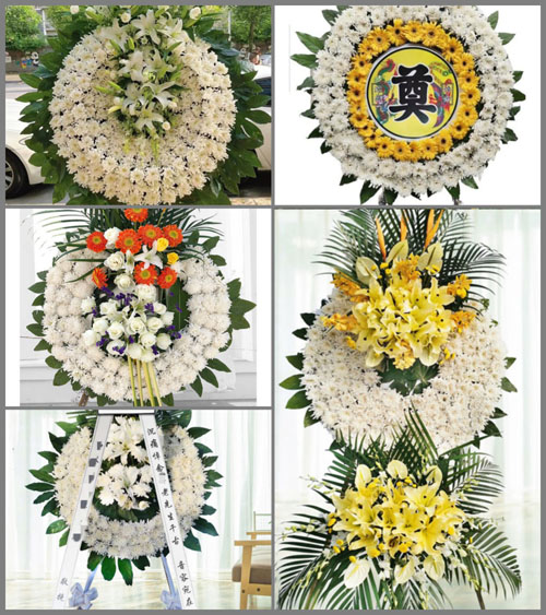 安徽阜阳市临泉县关庙镇毛明村花圈速递